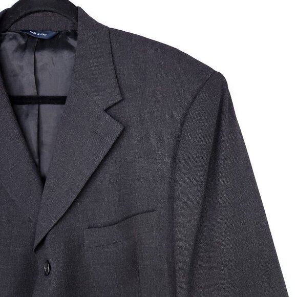Brooks Brothers Blazer Suit Jacket Men 42 Gray 90% Wool Blend Made In Italy - Picture 14 of 15